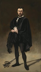 Der tragische Schauspieler Rouvière als Hamlet, 1866 von Édouard Manet