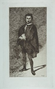 Der tragische Schauspieler: Rouvière in der Rolle des Hamlet von Édouard Manet