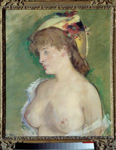 Die Blonde mit entblößtem Oberkörper von Édouard Manet