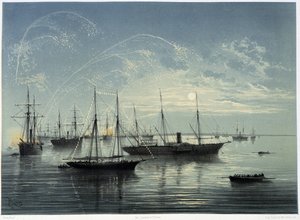 Einweihung des Suezkanals durch G. Nicole. 1869. von Edouard Riou