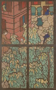Kastanienbäume, ein Cartoon für ein Tiffany-Buntglasfenster von Edouard Vuillard