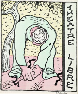 Deckblatt eines Programms des Théâtre Libre, 1890
