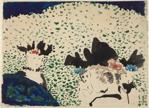 Vier Damen mit ausgefallenen Hüten von Edouard Vuillard