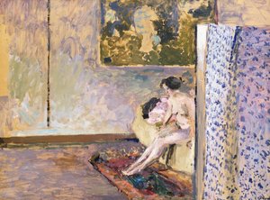 Im Atelier von Bonnard, 60 Rue de Douai: Akt am Paravent