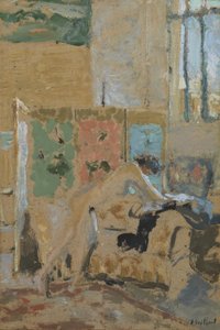 Innenraum mit einem Paravent, 1909-10