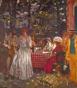 Die Terrasse in Vasouy, das Mittagessen, 1901 von Edouard Vuillard