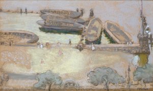 Löschplatz an der Außenalster, 1913