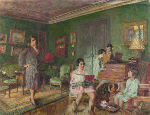 Madame André Wormser und ihre Kinder, 1927 von Edouard Vuillard