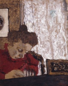 Marie Vuillard beim Schreiben von Edouard Vuillard