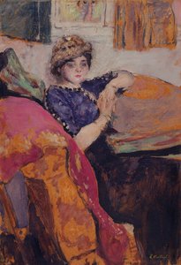 Mlle. Nathanson im Atelier des Künstlers, ca. 1912 von Edouard Vuillard