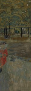 Der Garten von La Muette in Passy, Paris, ca. 1906-1907 von Edouard Vuillard