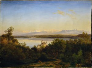 Blick auf Vaumarcus von Édouard de Pourtalès-Pury