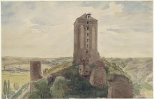 Burg Roggenhausen von Eduard Gaertner