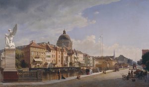 Rückansicht der Häuser an der Schlossfreiheit, Berlin