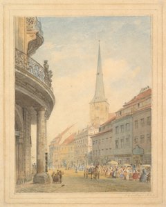 Ansicht von Berlin mit dem Ephraim Palais links von Eduard Gaertner