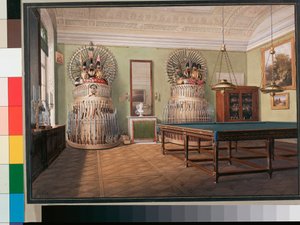 Interieurs des Winterpalastes: Der Billardraum von Kaiser Alexander II.