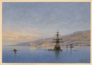 Castello di Miramare in der Bucht von Grignano bei Triest