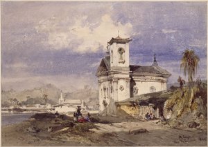 Kirche St. Luzia, Rio de Janeiro von Eduard Hildebrandt