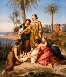 Die Entdeckung des Moses, ca. 1845
