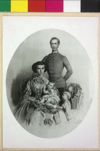 Kaiser von Österreich mit Familie Franz Joseph I.