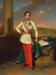 Porträt von Kaiser Franz Joseph I. von Österreich, 1853 von Eduard Klieber