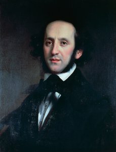 Porträt des Komponisten und Dirigenten Felix Mendelssohn von Eduard Magnus