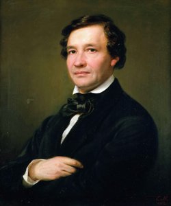 Porträt des Pianisten und Komponisten Wilhelm Taubert 1811-1891, 1862 von Eduard Magnus