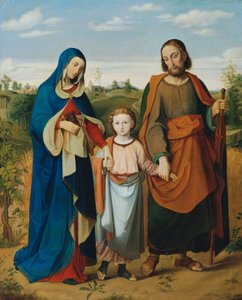 Die heilige Familie auf dem Heimweg vom Tempel
