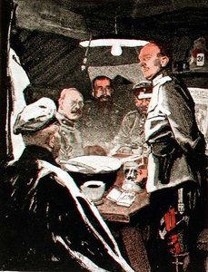 Neujahrspunsch, Illustration aus einer deutschen Zeitschrift, 