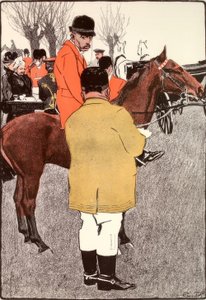 Ungefährlich. Wieder auf dem Damm, Baron. Sturz beim letzten Rennen hat nichts gemacht. von Eduard Thöny