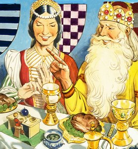 Däumling beim Abendessen