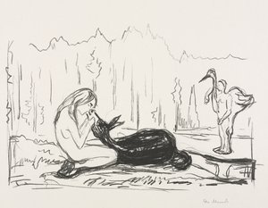 Alpha und Omega: Die Frau Omega und der Esel von Edvard Munch