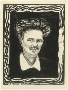 August Strindberg von Edvard Munch