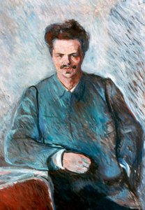 August Strindberg, 1892 von Edvard Munch