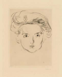 Berliner Kokotte (Mädchenkopf) von Edvard Munch