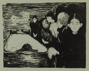 Am Sterbebett von Edvard Munch