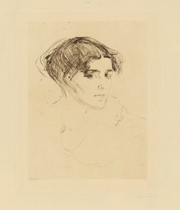 Frauenkopf von Edvard Munch