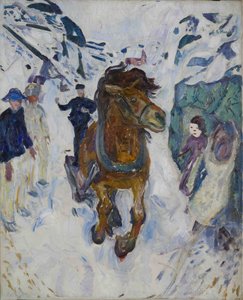 Galoppierendes Pferd von Edvard Munch