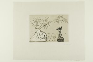 Innenraum mit Skulpturen von Edvard Munch