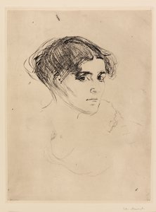 Frauenkopf von Edvard Munch
