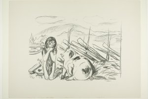 Omega und das Schwein von Edvard Munch