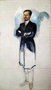 Porträt von Ernest Thiel 1859-1947 von Edvard Munch