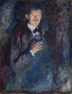 Selbstporträt mit Zigarette von Edvard Munch