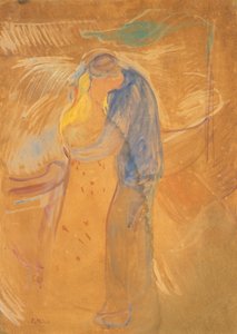 Der Kuss, 1906-1907 von Edvard Munch