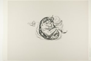 Die Schlange wird getötet von Edvard Munch