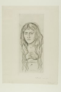 Frau mit langem Haar