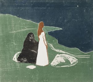 Frauen am Meeresufer
