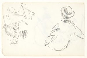 Figurenstudien für das Langelinie-Bild von Edvard Weie