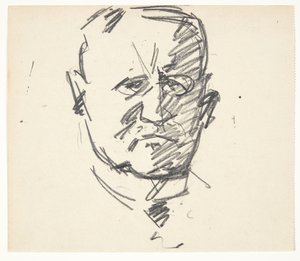 Studie zu einem Porträt von Professor Dr. med. Carl Lorentzen (1860-1932) von Edvard Weie