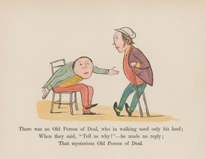Es war eine alte Person von Deal, die beim Gehen nur ihre Ferse benutzte von Edward (after) Lear